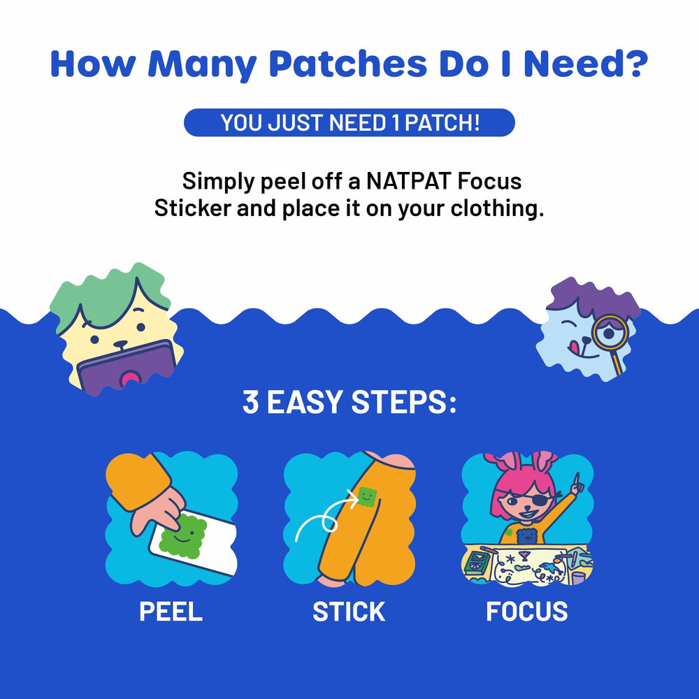 Kid-friendly design of NATPAT Focus Patch