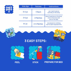 Patch materials and smiley-face design close-up