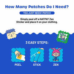 Relaxed child after wearing Zen Patch at school
