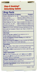 Close-up of Natra-Bio Stop it Smoking label on bottle