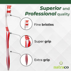 7-inch toothbrush highlighting size and bristle softness