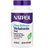 Natrol Melatonin Time Release 5mg bottle and label