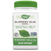 Front view of Natrue Mad Slippery Elm Bark 400mg bottle, 100 count