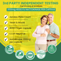 Ingredient panel on nattokinase label