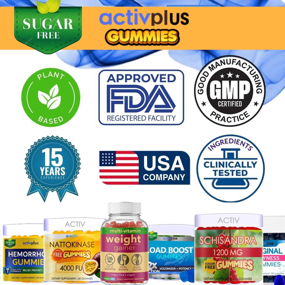 Front packaging and label of Nattokinase 4000 fu gummies