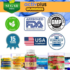 Front packaging and label of Nattokinase 4000 fu gummies