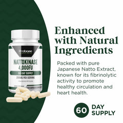 Nattokinase supplement label close-up