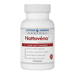 Nattovena pure nattokinase 30-capsule bottle label