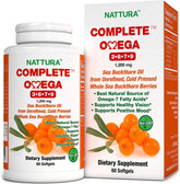 Nattura Omega 3-6-7-9 bottle with 60 capsules