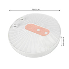 Close-up of pink Natudeco mini dishwasher controls