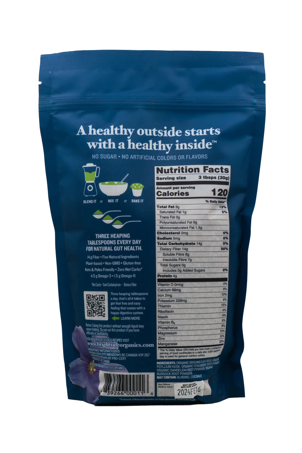 Measuring scoop with Natura Fiber powder