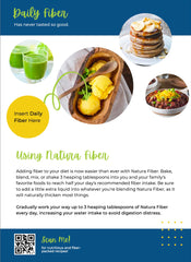 Sugar-free Natura Fiber label