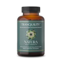 Bottle of Natura Health Tranquility Supplement with 90 capsules