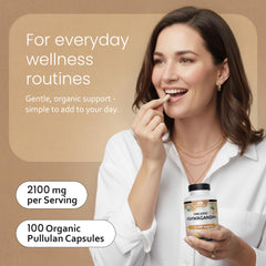 Organic black pepper included in NaturaLife Labs Ashwagandha blend.