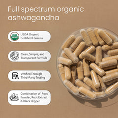 NaturaLife Labs product label with USDA Organic certification highlighted.