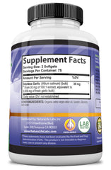 Non-GMO and gluten-free garlic softgels