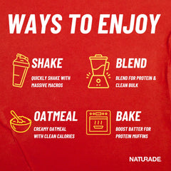 Shaker bottle with Naturade Weight Gain chocolate shake