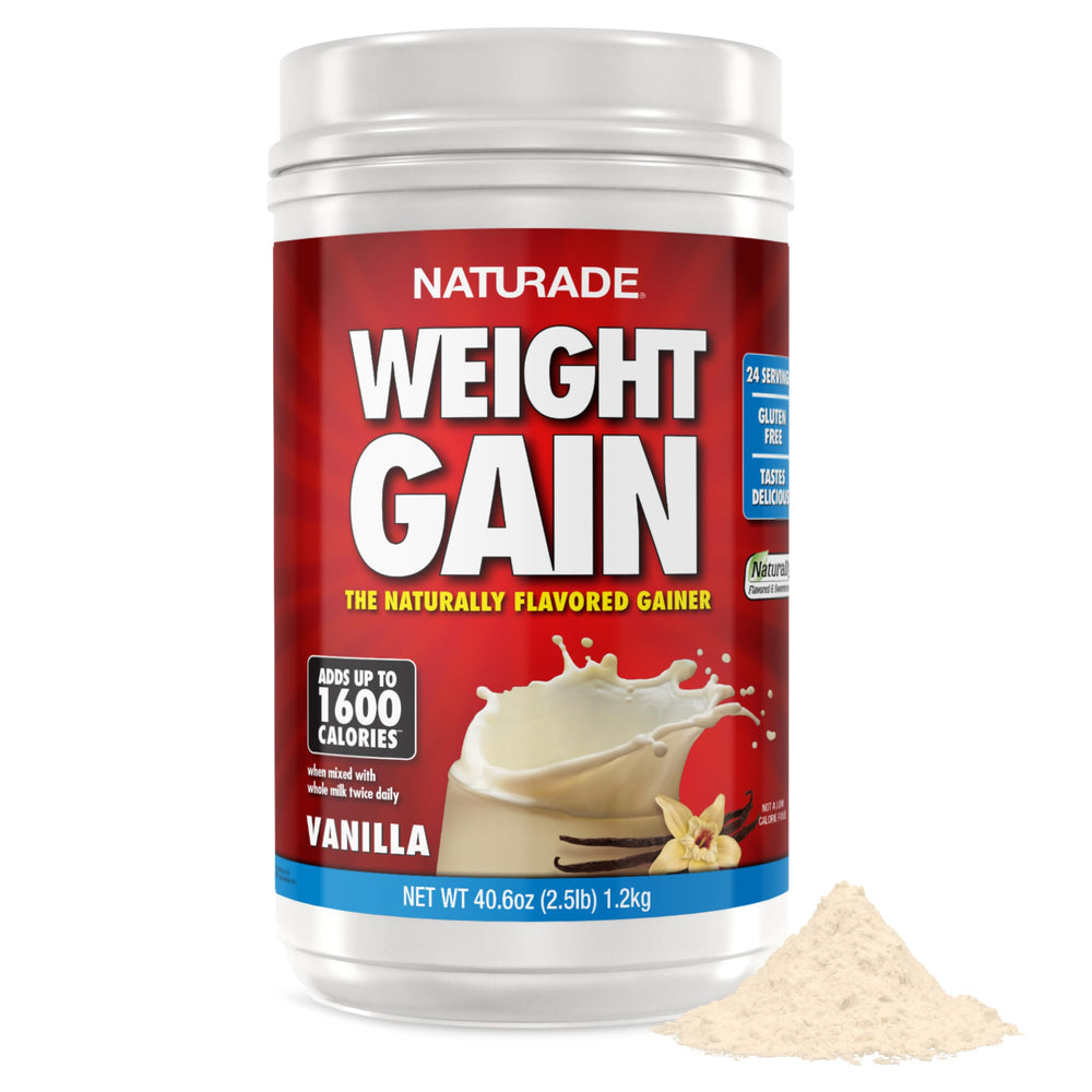 Naturade Weight Gain Vanilla shake container front label