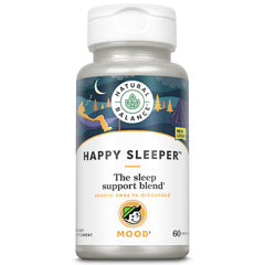 Natural Balance Happy Sleeper bottle close-up supports calm nights