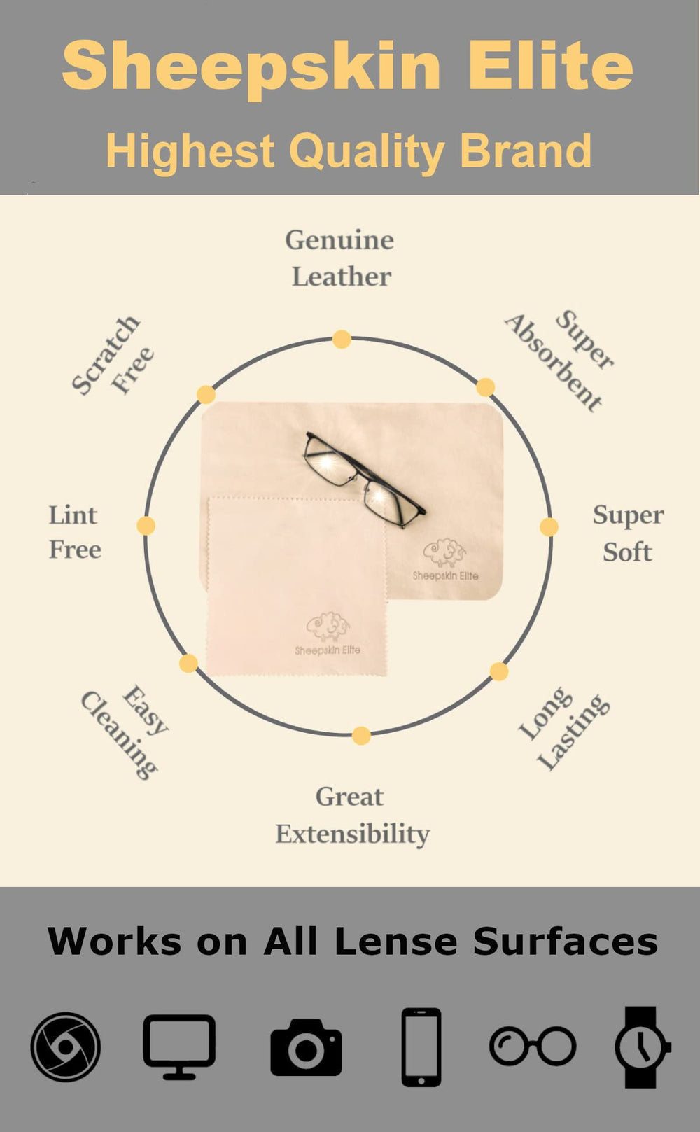 Close-up of soft, natural chamois leather fabric