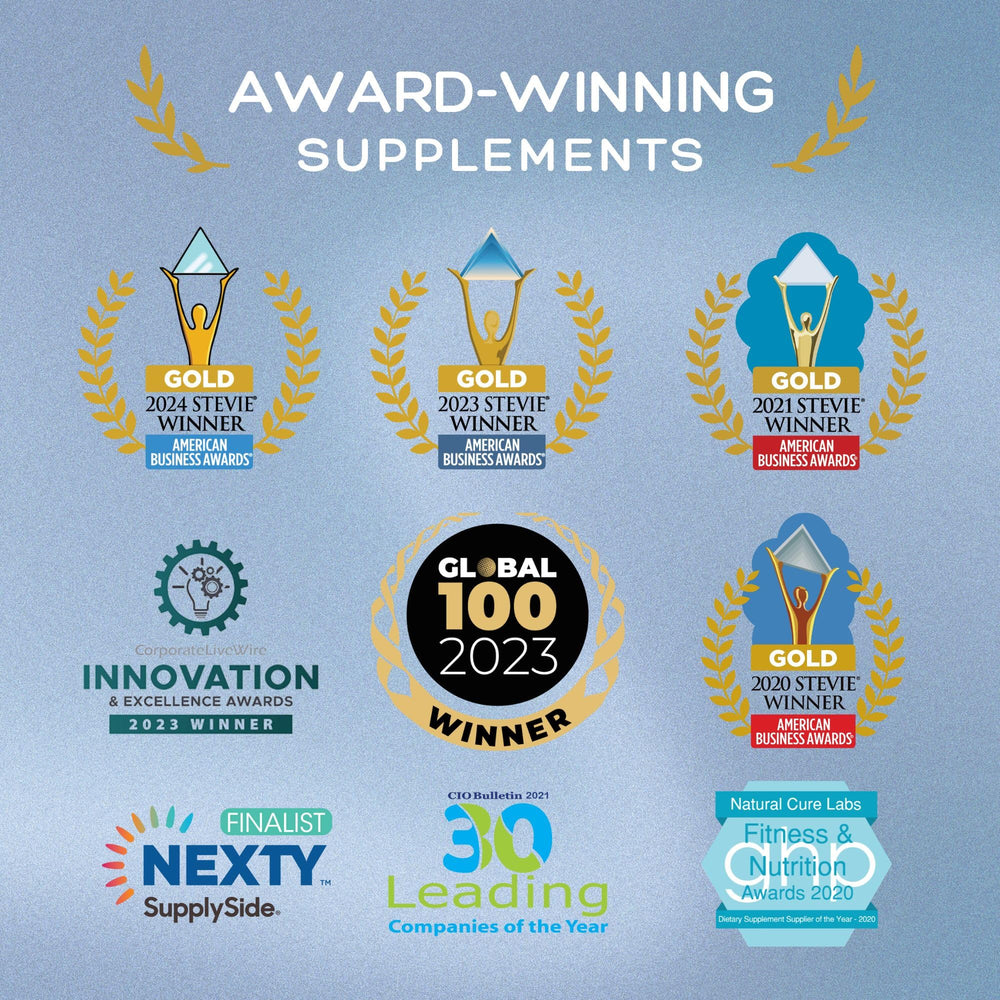 Lifestyle image of a person taking lysine supplement