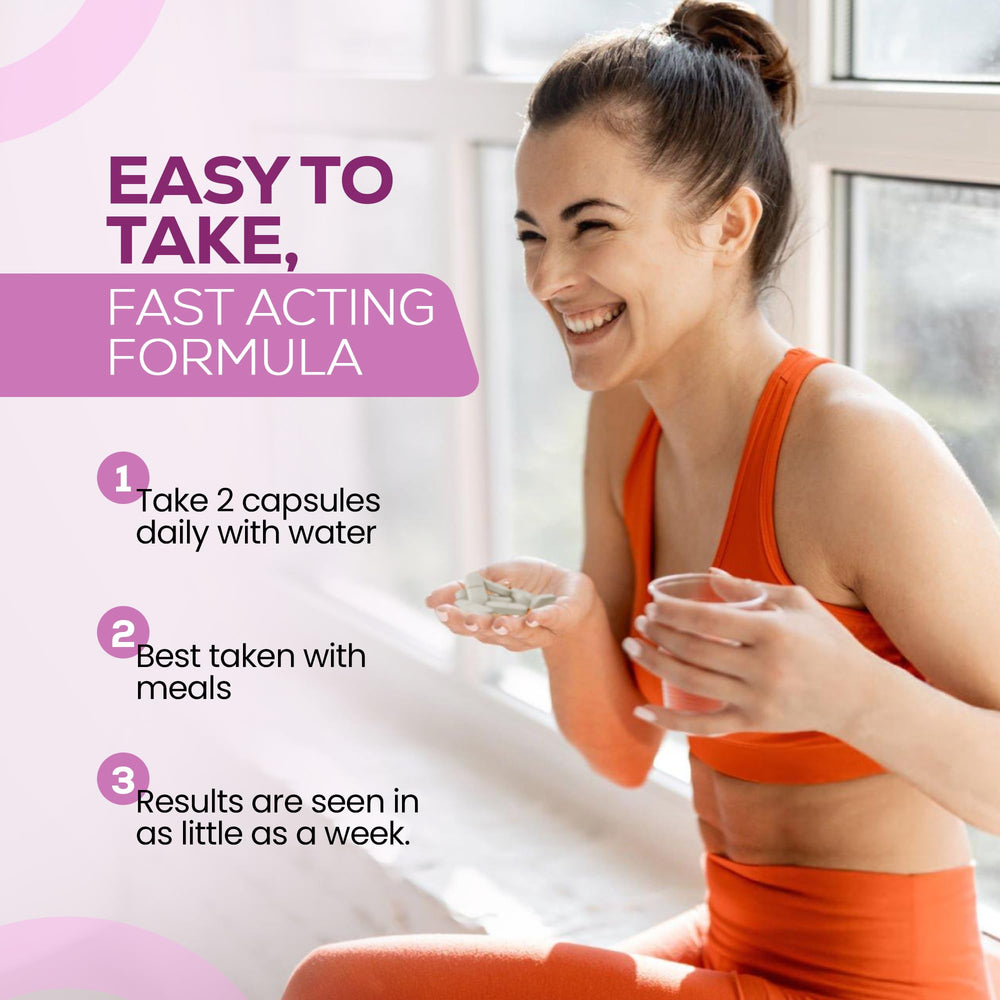 Bottle showing 60 vegan capsules