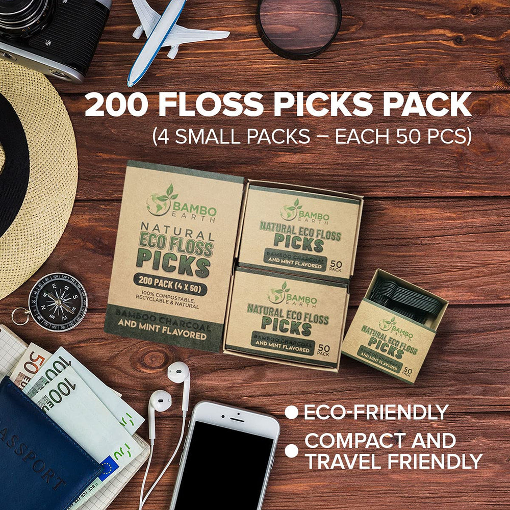 Cruelty-free and vegan dental floss picks label