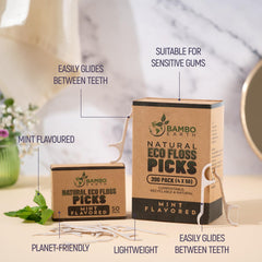 Zero-waste packaging for cruelty-free vegan floss picks
