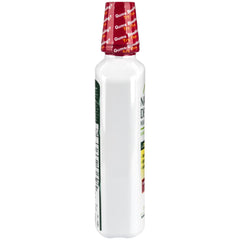 Mouth rinse bottle with mint leaves for Peppermint Twist flavor