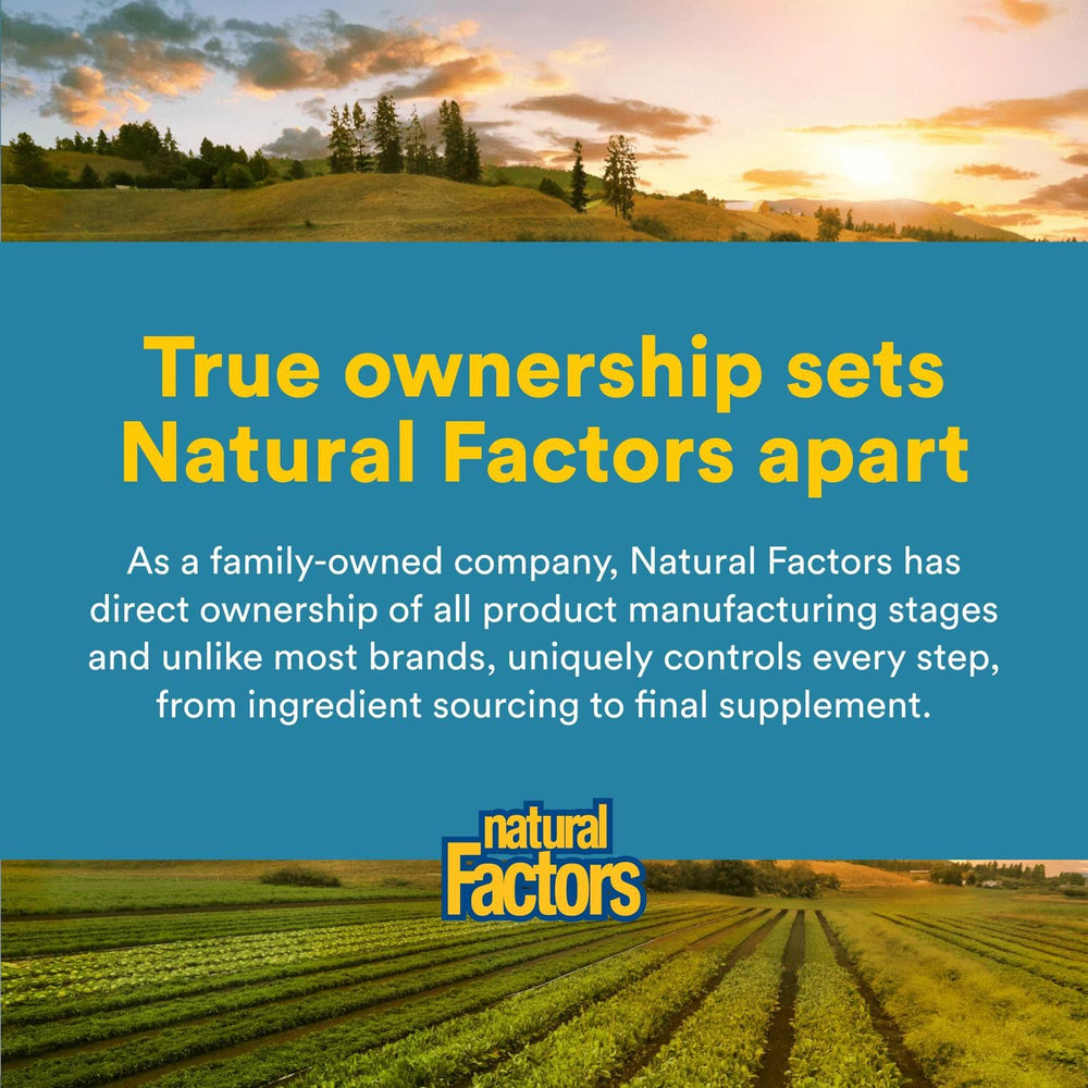 Packaging and 90 capsules bottle of Natural Factors Acidophilus & Bifidus