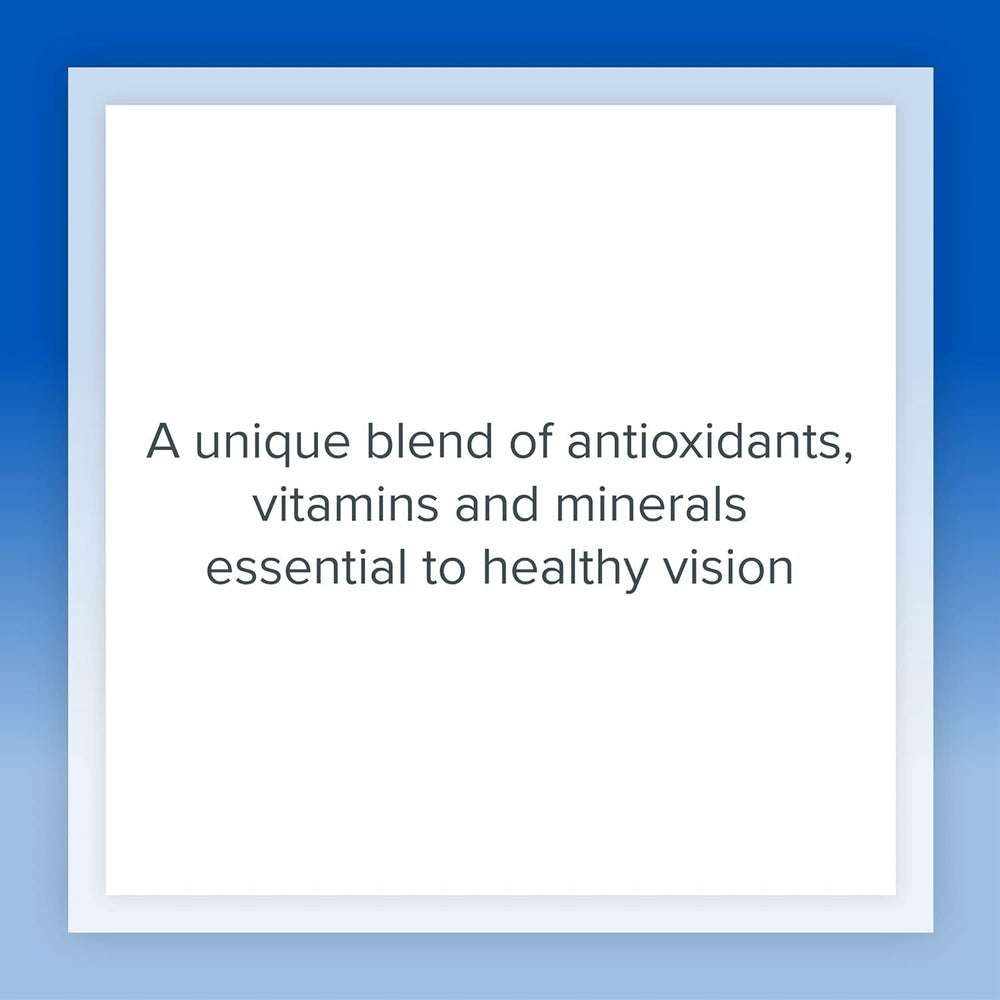 Vitamins and minerals blend illustrated for eye health