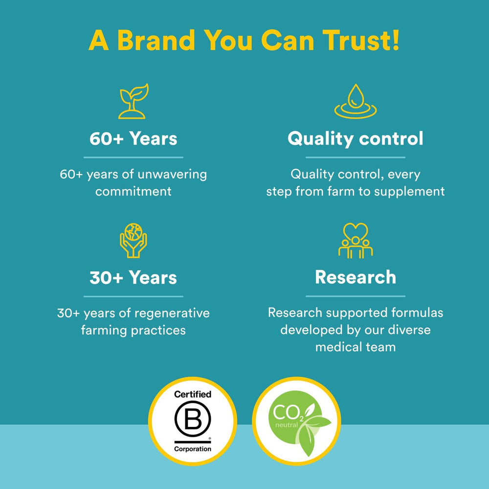 Supplement facts panel close-up