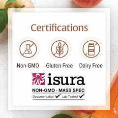 Gluten-free, dairy-free, and non-GMO symbols