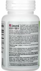 Nutrition facts and 500 mg berberine per capsule