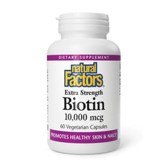 Natural Factors Biotin 10000 mcg bottle front view