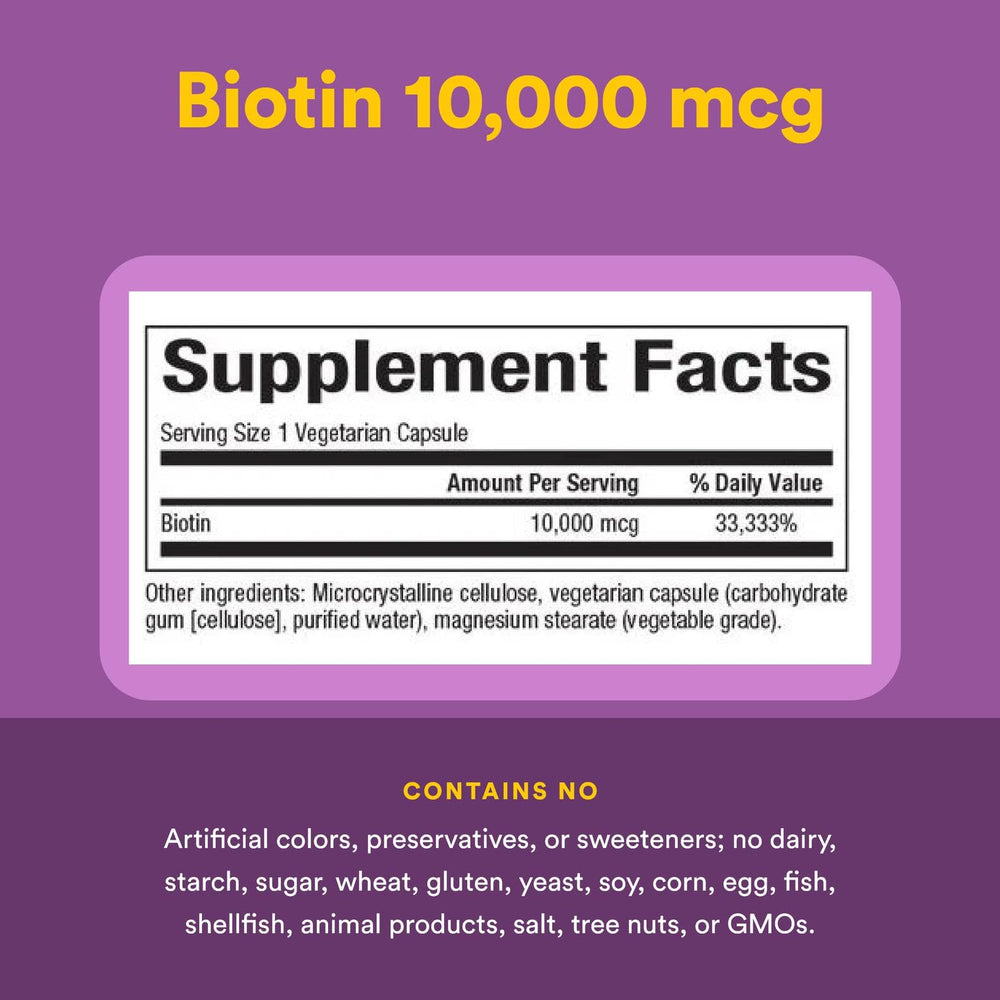 BerryRich antioxidant blend imagery associated with Biotin supplement