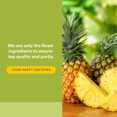 Digestive enzyme infographic showing protein breakdown