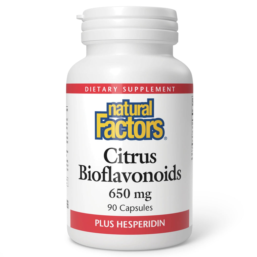 Natural Factors Citrus Bioflavonoids 650mg bottle with 90 capsules