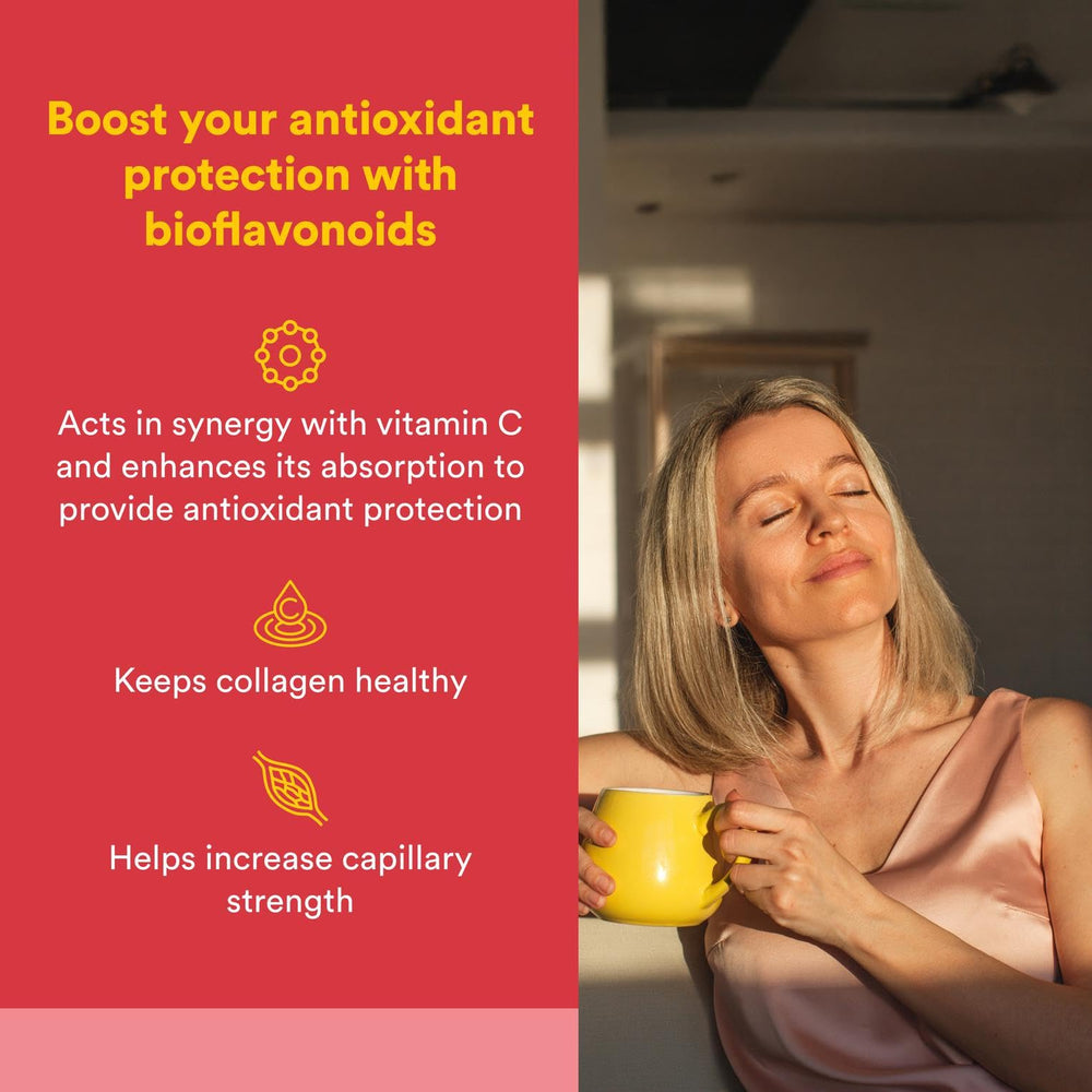 Label highlighting citrus bioflavonoids and hesperidin