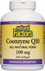 Natural Factors CoQ10 100 mg bottle front view