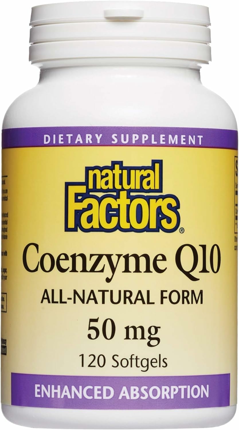 Natural Factors CoQ10 50mg bottle front view