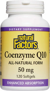 Natural Factors CoQ10 50mg bottle front view
