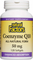 Natural Factors CoQ10 50mg bottle front view