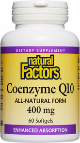 Natural Factors CoQ10 bottle front view