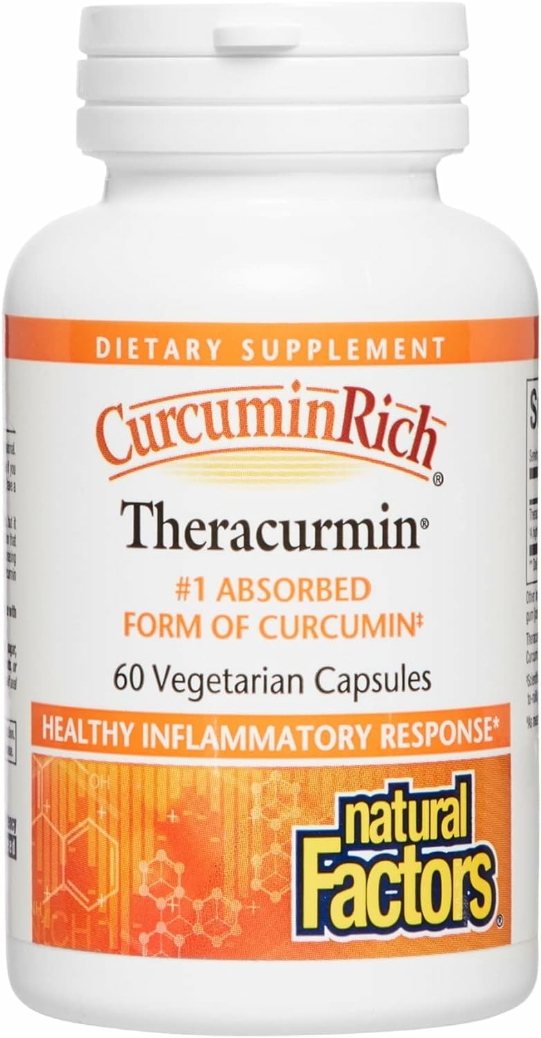 Natural Factors CurcuminRich Theracurmin bottle label