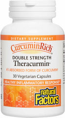 Natural Factors CurcuminRich Theracurmin 60 mg bottle – front label