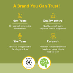 Third-party testing and purity information on packaging