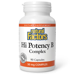 Natural Factors Hi Potency B Complex bottle - front view