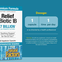 Close-up of ReliefBiotic capsules showing probiotic beads