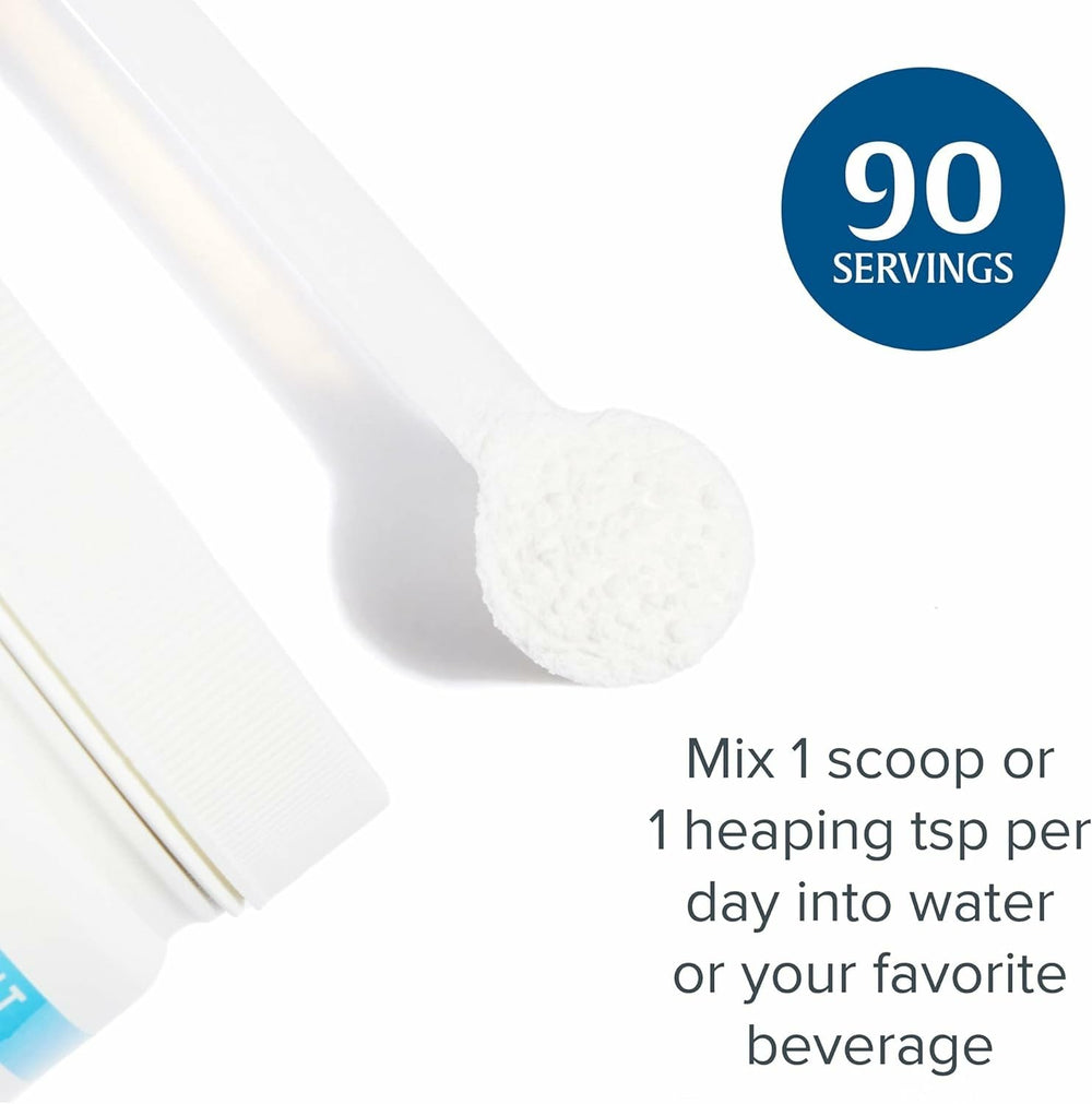 Powder dissolving in water to show mixability